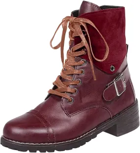 AMDBEL Mid Calf Boots for Women Fall Boots for Women 2024 Vintage Square Toe Riding Boots Zipper Booties Ladies Shoes