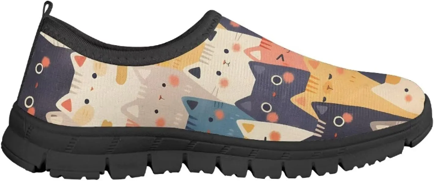 Cute Axolotl Girls Casual Shoes Lightweight Kids Tennis Sports Sneakers Slip on Walking Shoe for Travel Play School SizeUS 11-15