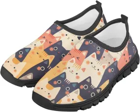 Cute Axolotl Girls Casual Shoes Lightweight Kids Tennis Sports Sneakers Slip on Walking Shoe for Travel Play School SizeUS 11-15