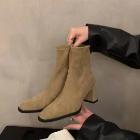 KalonBd 2025 new Martin velvet boots