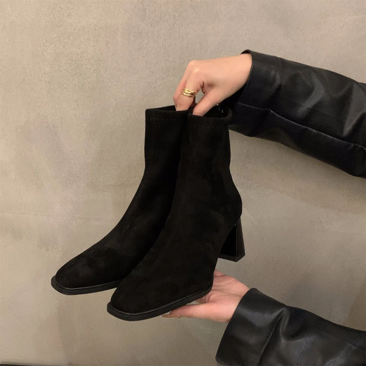 KalonBd 2025 new Martin velvet boots