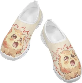 Kids Boys Girls Wide Barefoot Shoes Lightweight Slip-On Baby First Walker Sneakers Soft Anti-Slip Shoe for Party Size 11-15 White Sole