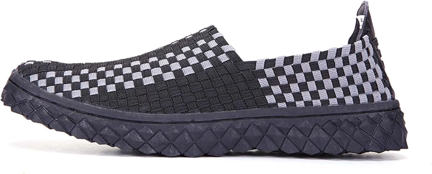 Men's Casual Walking Shoes,Hand Sewn,Women's Non-Slip Flat Shoes,Comfortable Summer Breathable Shoes,Fashion Sneakers - Comfortable Sandals，