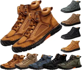 Mens Leather Casual Shoes Comfortable Fashion Sneakers Loafers Lightweight Dress Walking Driving Shoes for Men Comfortable Handmade Leather Boots – Waterproof