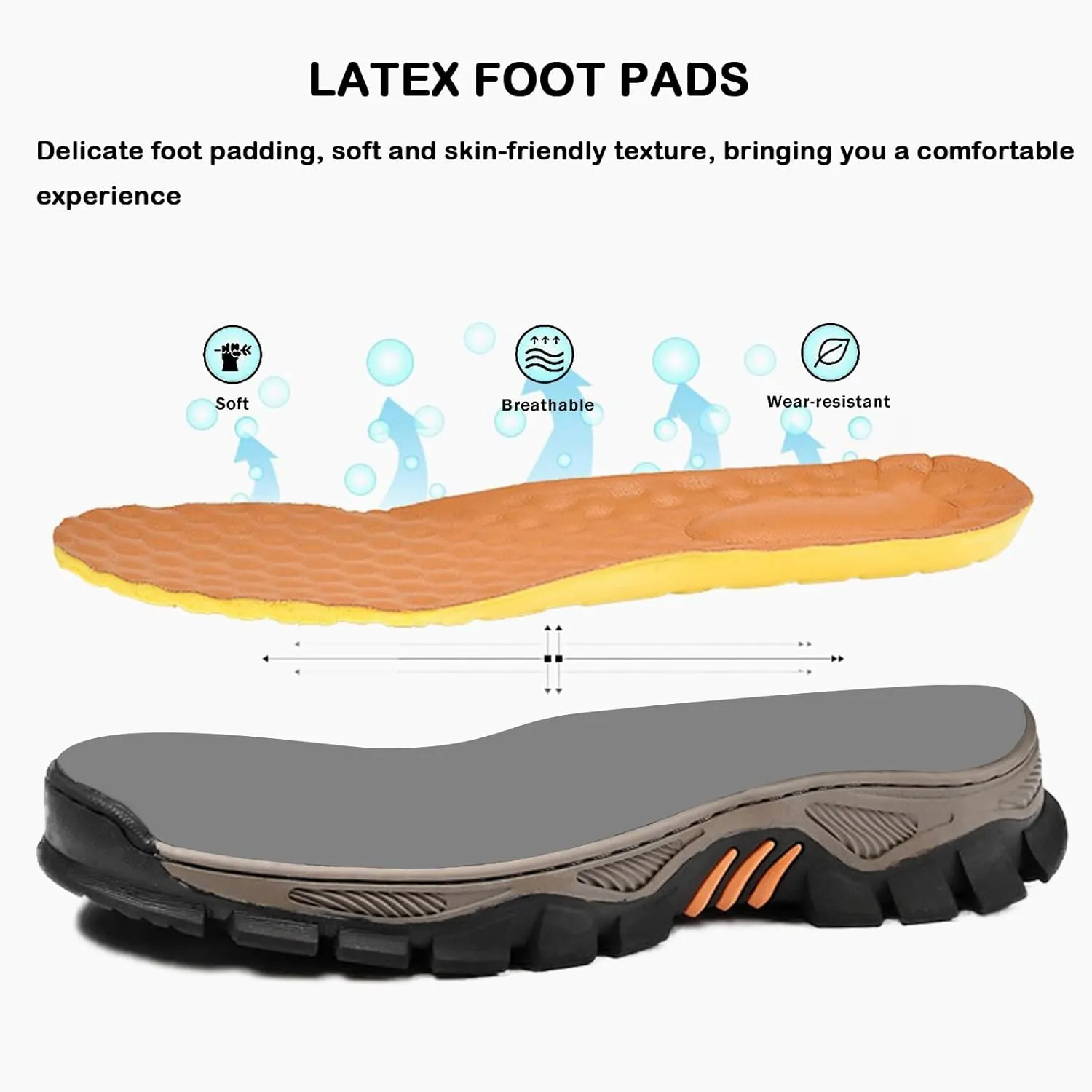 Men's Leather Slip On Loafers Shoes Non Slip Lightweight Comfortable Business Casual Comfortable Wide Width Working Shoes for Outdoor Hiking