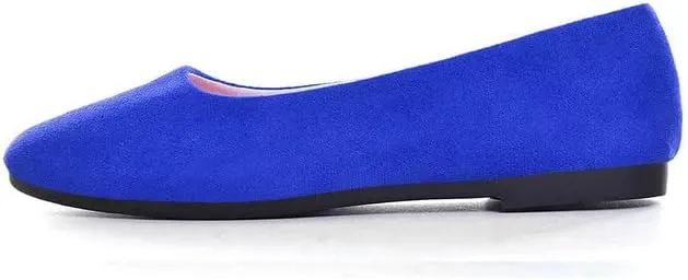 Padgene Women's Casual Ballet Flats, Ladies Ballerina Flats Girls Fashionable Ballet Pumps Dolly Shoes Womens Stylish Comfy Office Driving Flat Shoes Slip On Loafers