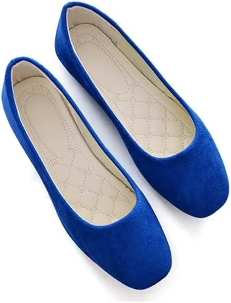 Padgene Women's Casual Ballet Flats, Ladies Ballerina Flats Girls Fashionable Ballet Pumps Dolly Shoes Womens Stylish Comfy Office Driving Flat Shoes Slip On Loafers