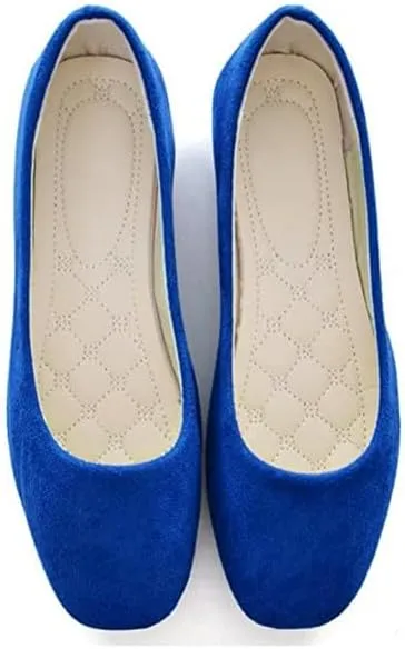 Padgene Women's Casual Ballet Flats, Ladies Ballerina Flats Girls Fashionable Ballet Pumps Dolly Shoes Womens Stylish Comfy Office Driving Flat Shoes Slip On Loafers