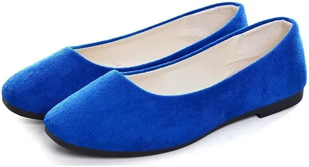 Padgene Women's Casual Ballet Flats, Ladies Ballerina Flats Girls Fashionable Ballet Pumps Dolly Shoes Womens Stylish Comfy Office Driving Flat Shoes Slip On Loafers