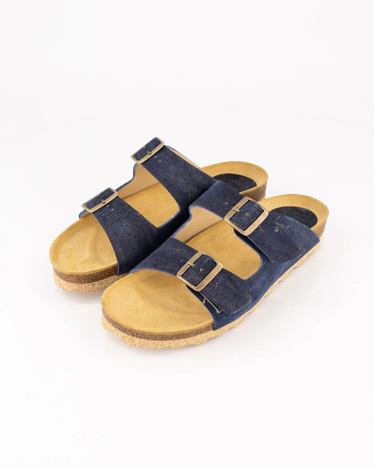 Signature Cork Sandal - Navy