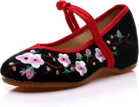 Stunner Women's Vintage Embroidered Shoes Comfortable Flat Shoes Mary Jane Shoes