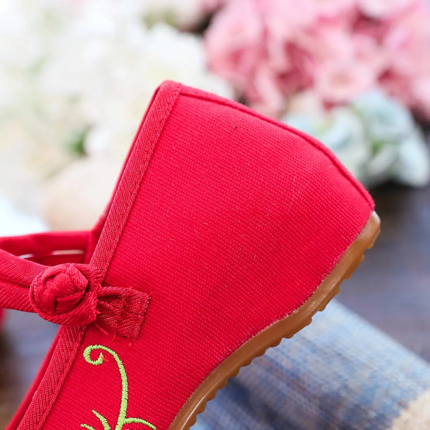 Stunner Women's Vintage Embroidered Shoes Comfortable Flat Shoes Mary Jane Shoes