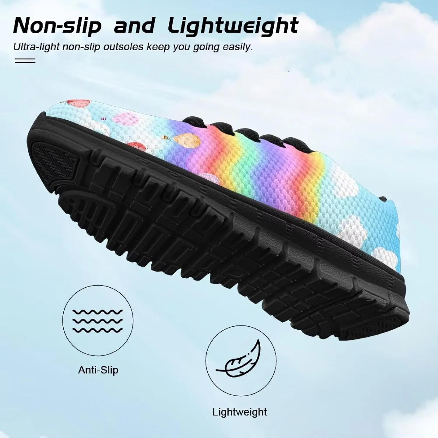Stylish Breathable Tennis Sneakers Indoor Anti-Skid Shoes for Boys Girls Lightweight Cozy Rubber Sole Anti-Skid Shoes for Travel US Little Kid 11-13 Big Kid 1-5 Black Sole