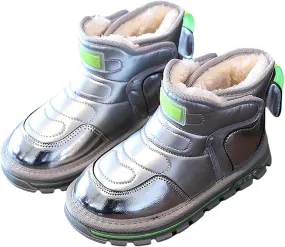 Winter Girls Boys Ankle Boots Kids Comfortable Warm Lined Comfort Casual Sports Shoes for Little Boy Rain Boots Size 6