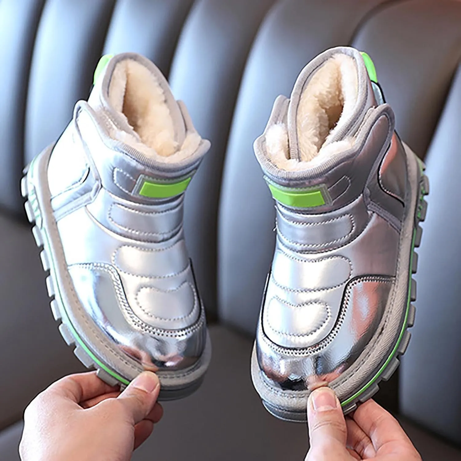 Winter Girls Boys Ankle Boots Kids Comfortable Warm Lined Comfort Casual Sports Shoes for Little Boy Rain Boots Size 6