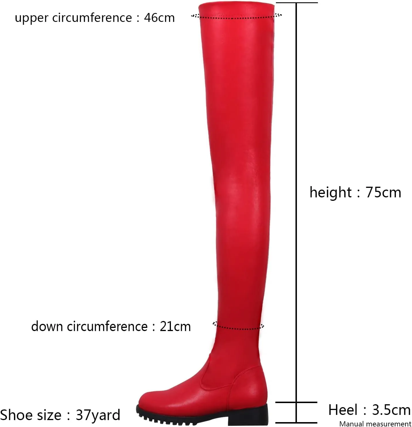 Women's Over the Knee High Boots Stretchy Side Zipper Riding Thigh Boots