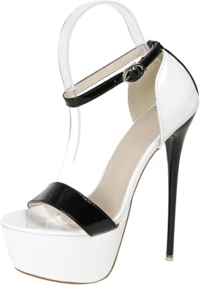 Women's Platform Heels Sky High Stiletto Heel Sandals Party Bridal Evening Sandals Shoes